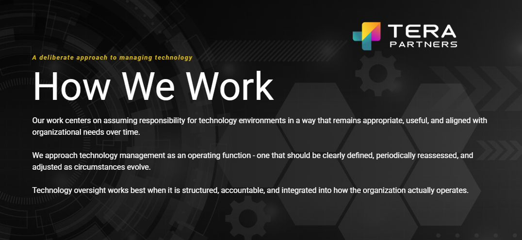 How We Work - Tera Partners, Managed IT Services and IT Consulting